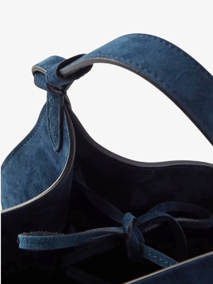 Diniar's Navy Blue Small Coquette Handbag